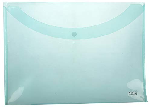Image of Shivani Enterprises Relax File Bag A4 Document Envelope Folder, Clear Transparent Storage Bag in Assorted Color - 05 Pc