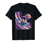 Cat Riding Shark in Space Sci-fi Space Planet