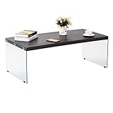 【Schön und pflegeleicht】Durch die klassische Farbe und die Maserung der Oberfläche ist der Holztisch in jedem Wohnzimmer passend, gleichzeitig bringt der Tisch Ihnen bequeme Erfahrung. Zudem sind die Reinigung und Pflege des Tisches ganz einfach - ein feuchtes Tuch reicht schon dafür aus.