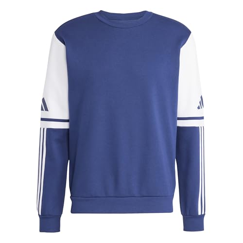 Adidas Men's SQUADRA25 Sweat Crew, Team Navy Blue 2/White, XL
