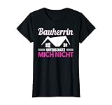 Damen Einweihungsfeier Häuslebauer Hausbau Bauherrin Geschenk T-Shirt