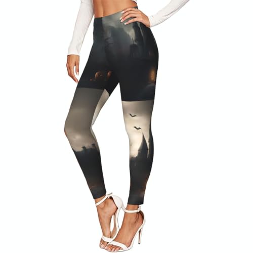 Leggings de Halloween sin transparencias mallas elásticas confort