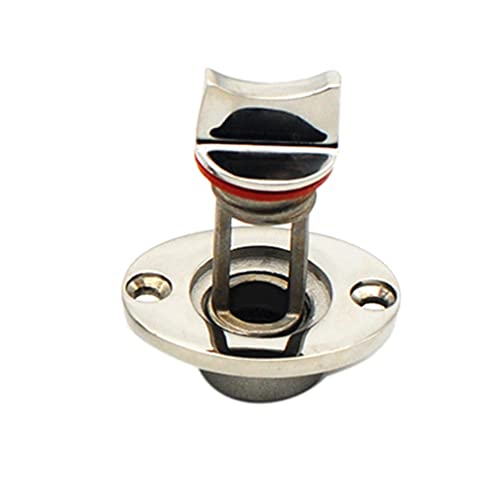 SVRITE Bouchon de Vidange de Bateau en Acier Inoxydable Bonde Trou de Drainage Marine Dinghy Garboard MatéRiel Accessoires de Bateau, Joint Rouge