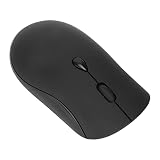 Gaeirt Tragbare optische Maus, 2,4-G-Funkmaus, 2400 DPI, 2,4-GHz-Funktechnologie, leicht, ultradünn, mit USB-Empfänger für Laptop(Schwarz)
