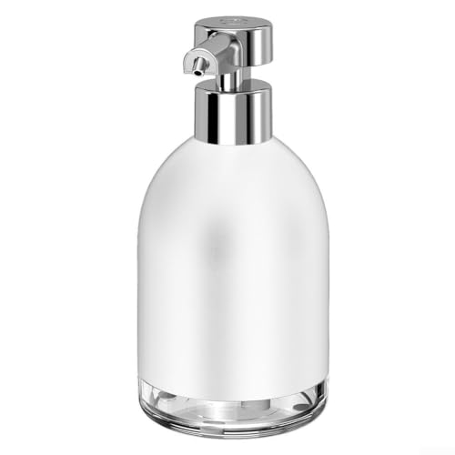 ComfyHarbor Dispenser automatico di sapone in schiuma ricaricabile con sensore a infrarossi, funzionamento touchless, uscita regolabile in schiuma a 5 livelli, capacità 320 ml, per uso domestico o