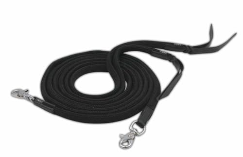 German Riding Westernzügel Around - Waterloop Zügel Schwarz 255cm