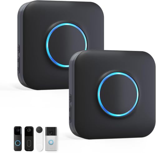 WiFi Wireless Doorbell Chime for Google Nest Ring Blink -2 Pack