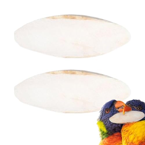 Dopsyesn Hueso de Jibia - 2 Piezas Hueso De Sepia para Tortugas - Piedra de 15-20 cm para Molienda del Pico de Periquitos Agapornis Canarios y Aves Mascotas