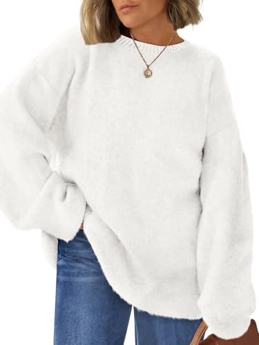 LILLUSORY Womens Oversized Tunic Sweaters Winter Cozy Tops Cute Chunky