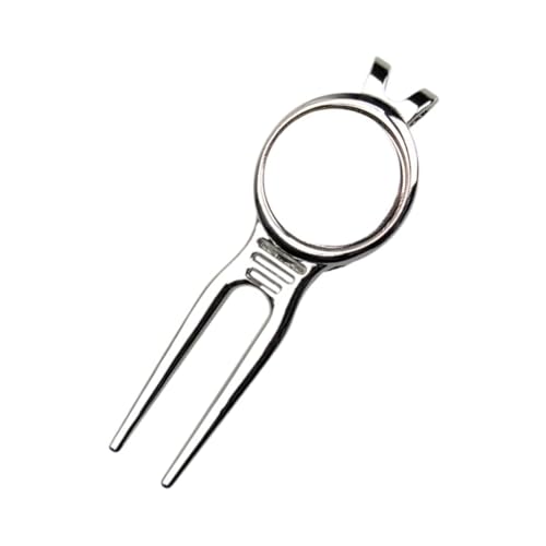 ANMITI Herramienta de reparación de divot de golf con marcador de pelota de golf de aleación de aluminio para amantes del golf