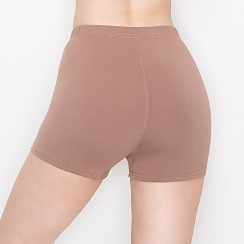 Image of ALWAYS Faux Leather Shorts - High Waist Active Stretch Yoga Short Pants for Women