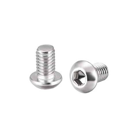 sourcing map M6x10mm Stainless Steel Screws Cover