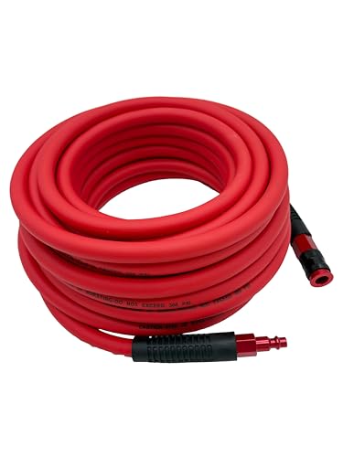 Hybrid Air Hose 3/8-Inch x 50FT with Quick Coupler