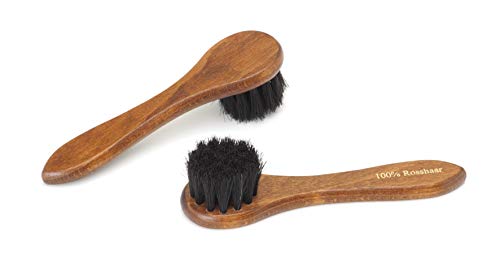 Tadabo 2 x Cremebürste Auftragsbürste exklusiv Rosshaar (2 x schwarz) Cover