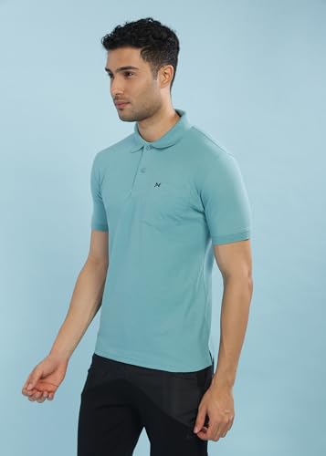 Image of Force NXT Polo Neck T-Shirt for Men Pack of 1 | Regular Fit T-Shirt for Men | Premium Super Combed Rich Cotton Polo Shirt | Men's Ultra Soft Half Sleeve T-Shirt