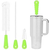 YUNGMAX Bottle Brush Cleaning Set, 3Pcs Long Handle Water Bottle & Straw Cleaner Brushes for Washing Baby Bottles, Drinks Mugs, Flasks, Cup Lids, Teapot Spouts