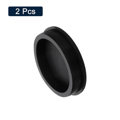 Image of uxcell 2 Pcs Black Plug Holes, Waterproof Rubber Button Plug for 76mm / 2.99 inch Hole