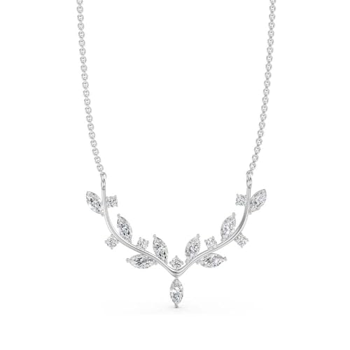 Image of Miss Highness 925 Silver Leaf Pendant Necklace for Women & Girls | Minimal Daily Wear | Silver Jewellery With Authenticity Certificate | Gift for Girlfriend Wife | With Chain Pendant