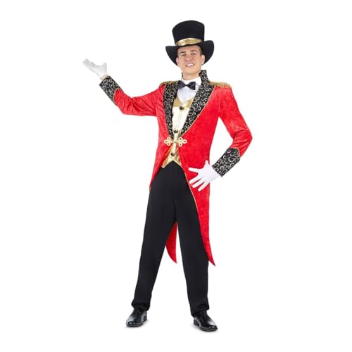 Disfraz jefe de pista chaqueta con chaleco pantalón sombrero pajarita XXXL
