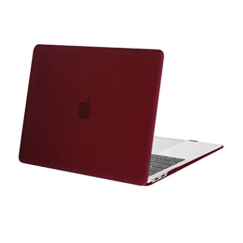 Image of MOSISO Compatible with MacBook Air 13 inch Case 2022 2021 2020 2019 2018 Release A2337 M1 A2179 A1932 Touch ID, Plastic Hard Shell Cover Compatible with MacBook Air 13.3 inch Case, Marsala Red