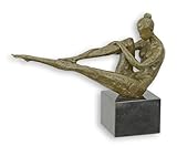 État : neuf aubaho Sculpture en bronze couché femme nue érotique réplique rétro design décoration