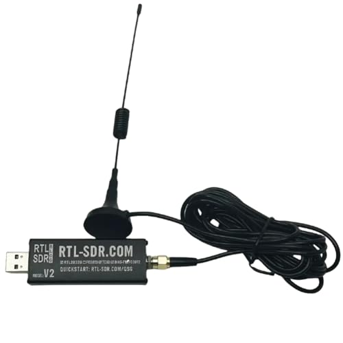 Hipzeepo Récepteur Radio Logiciel SDR RTL-SDR V2 RTL2832U Équipé d'un Tuner FC0012, Bande 22-948,6 MHz