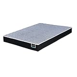 Colchão Casal Preto Com Espuma D28 138x188 Selo Inmetro Ot