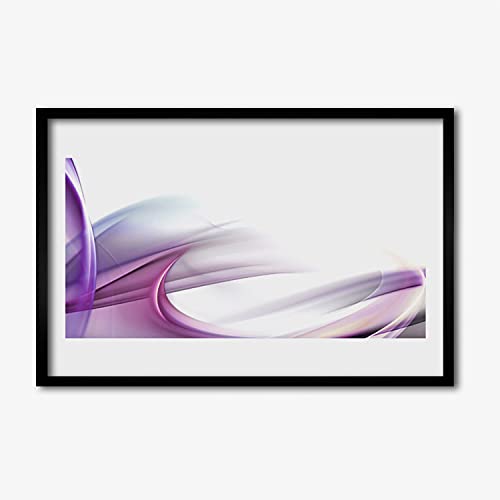 Cadre en MDF avec affiche encadrée 60x40 cm Tulup au design abstrait haut de gamme pour mur