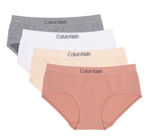 Calvin Klein Girls' Seamless Hipster 4 Pack