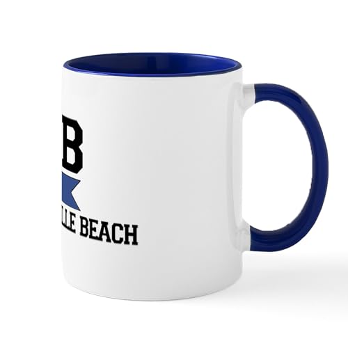 CafePress Wrightsville Beach NC Nautical Flags Mug 11 oz