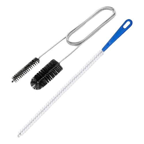 Desatascador Fregadero,Cepillo de Limpieza para Desagüe,Desatascador de Tuberias,Cepillo de Limpieza de Tubo Flexible,Limpiador de Desagües de Doble Cabeza,Tuberías para Limpiar baños y cocinas