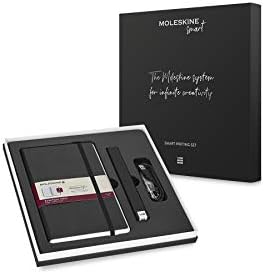 Moleskine, Smart Writing Set Ellipse, Notebook and Pen + Ellipse Smartpen, Notebook with Black Hard Cover - Suitable to Use with Pen Moleskine +, Black Color - Ruled Sheets