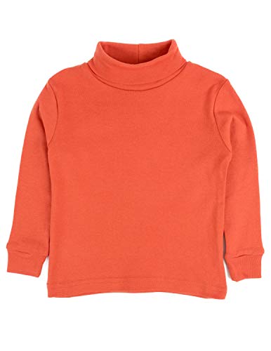 Image of Leveret Girls Boys & Toddler Solid Turtleneck 100% Cotton Kids Shirt (2 Toddler-14 Years) Variety of Colors