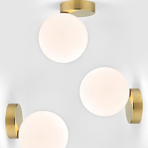 Apliques de pared modernos y decorativos con esfera LED integrada 4