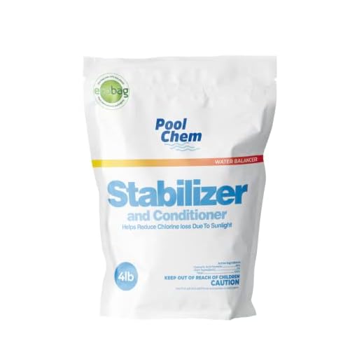 ChemCorp Swimming Pool Stabilizer and Conditioner | Water Balancer | Cyanuric Acid for Swimming Pools | Longer Lasting Sanitation | Helps Reduce Chlorine Loss Due to Sunlight (4 Pound)