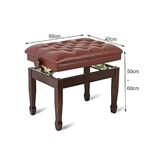 TEmkin Tabouret de Piano en Cuir Souple réglable – Banc de Piano Musical, avec Construction en Bois Dur Massif, 60 x 40 x 50-60 cm, Convient pour Une Seule Personne - Les Beatles, Paul McCartney, John Lennon, RIngo Starr, George Harrison TEmkin Tabouret de Piano en Cuir Souple réglable – Banc de Piano Musical, avec Construction en Bois Dur Massif, 60 x 40 x 50-60 cm, Convient pour Une Seule Personne – Image 7