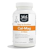 365 by Whole Foods Market, Cal-Mag 2:1 Ratio, Easy-to-Swallow Vegan Capsules, 250 Count