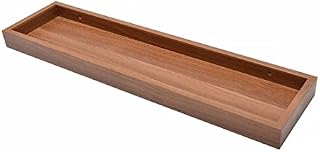 DURAline Wall Shelf with Standing Up Edges-Walnut, Wood
