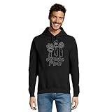 RadioStream Sudadera Capucha Depeche Mode (M, 1 Negro Logo Gris)