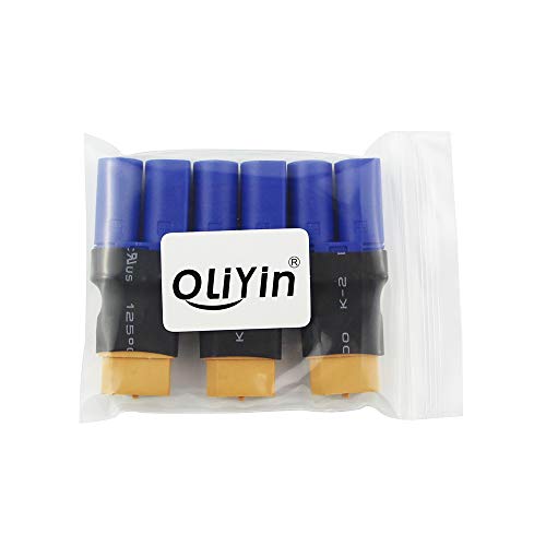 Oliyin 3Pcs Male Ec5 Losi To Female Xt60 Connector Adapter Xt-60 Lipo Battery Xt 60(Pack Of 3) #TOP6