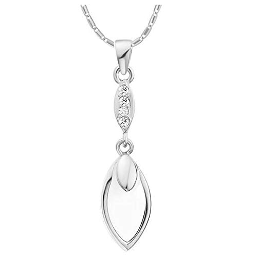 Collier Argent Sterling 925 Huayi Liya pendentif goutte d'or rose élégant