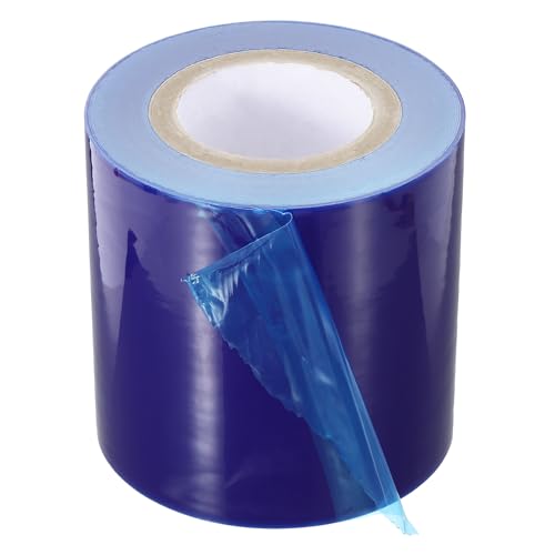 Image of PATIKIL Removable Protective Film Tape, 6 Inch x 656 ft PE Surface Protective Scratch Film Tape Roll for Furniture Electrical Appliances Plastic Hardware High Stickiness Blue
