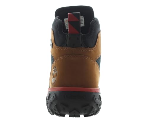 Image of Timberland Greenstride Motion 6 Waterproof Mid Mens Shoes Size 10.5, Color: Rust Nubuck /Black