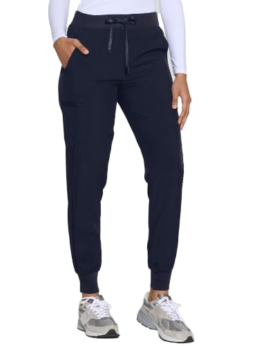 Image of COZYFIT Womens Scrub Pants - Soft Stretch Yoga Style with 5 Pockets, Slim Fit Jogger Scrubs Pants for Women