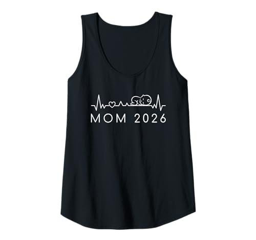 Mujer Mamá 2026 Anuncio de bebé para que pronto será la mejor mamá del mundo Camiseta sin Mangas