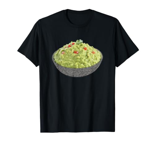 Holy Guacamole in Bowl Halloween Costume Funny Avocado Pun T-Shirt