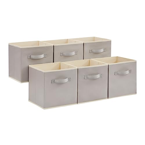 Lifewit 6 Stück Aufbewahrungsbox aus Stoff, Faltbar Aufbewahrungswürfel...