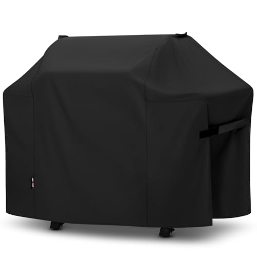Image of Unicook Grill Cover Compatible with Weber Summit 400 Series, Heavy Duty Waterproof Outdoor BBQ Cover 64 Inch, All-Season Protection Barbecue Gas Grill Protector, Compared to Weber 7108