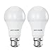 Price comparison product image paul russells B22 Bayonet Cap LED Light, 13W = 100W Equivalent Bulb, 1521 Lumens, 4000K Standard BC A60 LED GLS, Natural Large Energy Saving Non-Dimmable Lightbulbs - Cool White Frosted - 2 Pack