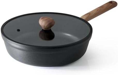 SENSARTE 26cm Non-stick Frying Pan, Induction and Gas Stove Compatible, All Heat Source Compatible, 5-Layer Construction, Swiss Coating, PFOA-Free, Easy to Clean, High Heat Efficiency, One-Year Warran